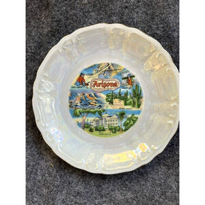 Arizona Travel Souvenir State Plate 6" Saucer Plate Landmarks Home Decor Japan